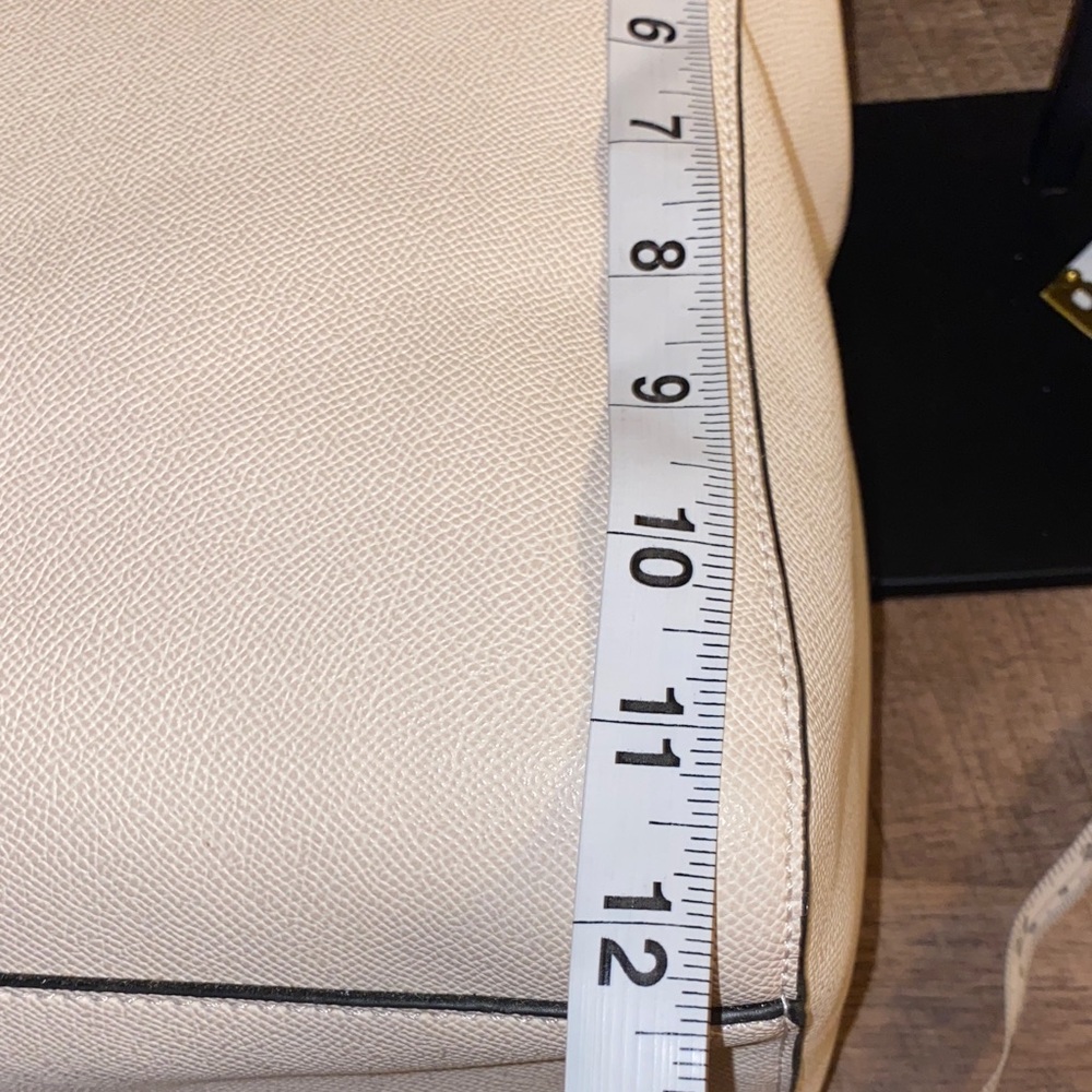NWT!! London Fog Large Maille Tote Shoulder Bag 100th Anniversary Cream Caviar - Picture 13 of 14